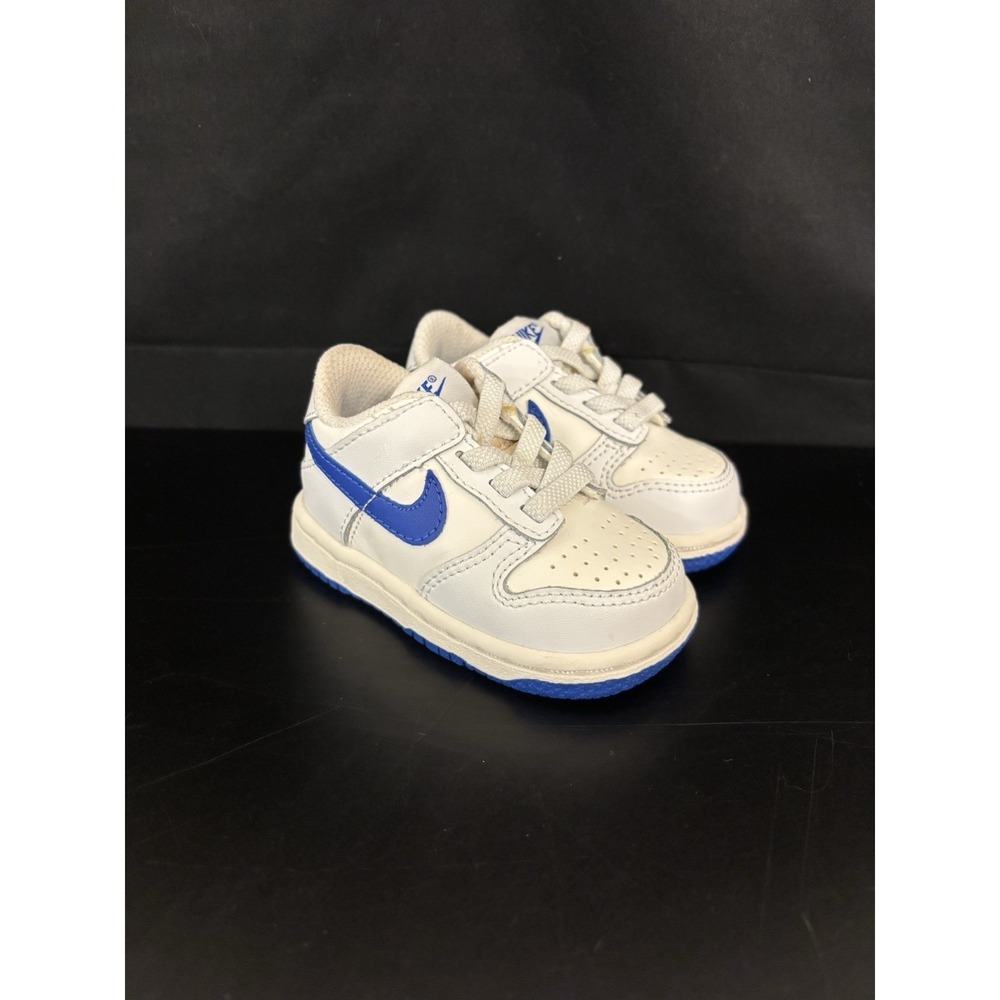 Baby Nike Blue Dunks size 3c barely worn
